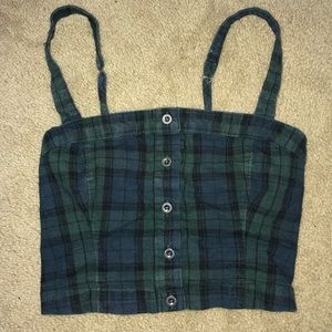 Hollister Plaid Tank Top
